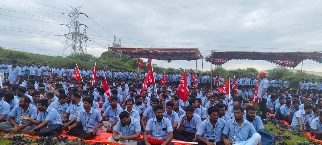 ஸ்ரீபெரும்புதூர் சாம்சங் தொழிலாளர்களின் போராட்டம் வெல்க! பாசிச எதிர்ப்பு மக்கள் முன்னணியின் கண்டன அறிக்கை….